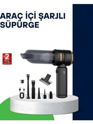 A-Luxe Kablosuz Şarjlı Araç Içi ve Küçük Alanlar Için Güçlü Vakumlu Süpürge