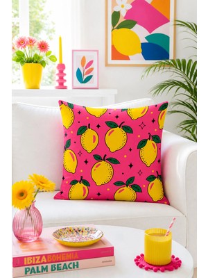 Bertille Home Pop Art Serisi Çift Tarafı Dijital Baskılı Kırlent Kılıfı
