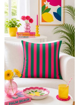 Bertille Home Pop Art Serisi Çift Tarafı Dijital Baskılı Kırlent Kılıfı