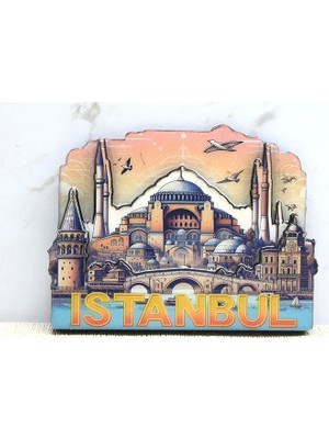 Skygo Ahşap Istanbul Temalı Magnet