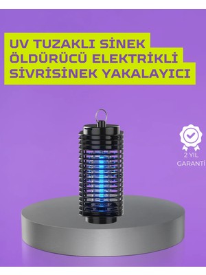 A-Luxe Kapalı ve Açık Alanlarda Etkili Elektrikli Sivrisinek Katili – Uv Işıklı Tuzak