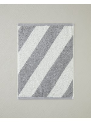 English Home Diagonal Pamuk El Havlusu 30X40 cm Gri