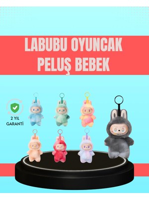 A-Luxe Yumuşak Kumaşlı 20 cm Labubu Peluş – 3 Yaş Üzeri Uygun