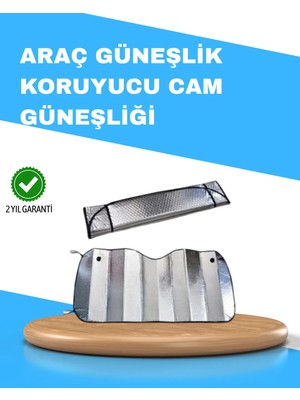 A-Luxe Katlanabilir Alüminyum Araç Güneşliği – Uv Koruma ve Klima Tasarrufu Bir Arada