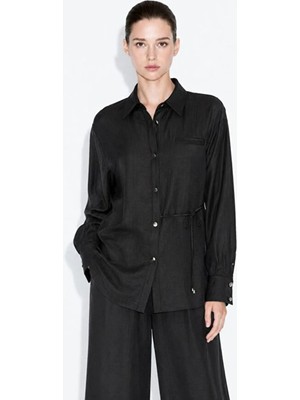 Mizalle Siyah Kadın Tunik M2MZ1030210253