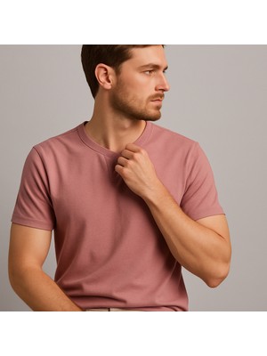 Uomo Park Henley Tişört Basic Casual T Shirt 2124