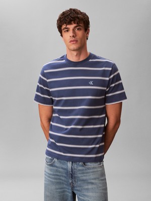 Calvin Klein Ss Easy Strıpe Crewn
