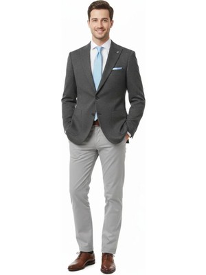 Presto Erkek 6 Dropslimfit Sivri Yaka Torba Cep Siyah-Premium Örme Kumaş,özel Kalıp 1639-0011