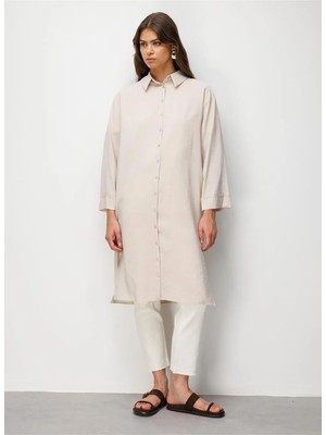 Mizalle Ekru Kadın Tunik M2MZ1030210254