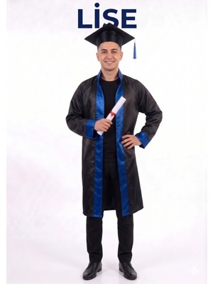 Nacar Store Unisex Lise Mezuniyet Kep Cübbesi Takımı