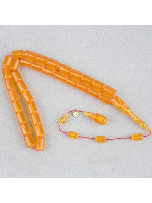 Lapisdo Ateş Kehribar Eski Oyun Zar Obje Patinli Kapsül Kesim 8.5X12.5MM Tesbih
