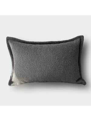 Lidoma Home "grey" Dokulu Kırlent Kılıfı - 30X50
