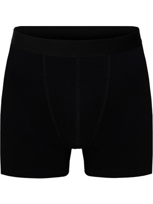 Black Swallow Erkek Pamuklu Likralı Siyah Boxer