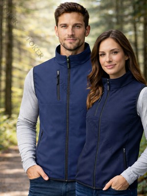 Toker Tekstil Softshell Yelek – Rüzgar ve Su Geçirmez Iş Yeleği – Günlük Kullanım