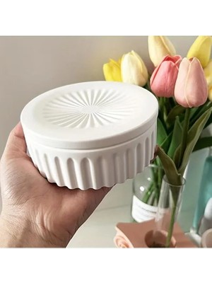 Yoyomold YY6317 Çizgili Kapaklı Takı ve Mum Silikon Kalıp