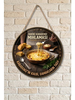 Mayeka Mıhlama Temalı Cafeler Kahvaltıcılar Restoranlar Için Ahşap Duvar Kapı Dekoratif Süs Tablo