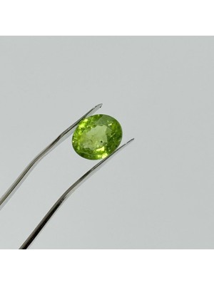 Hasyılmaz Faset Kesim Doğal Yeşil Topaz Taşı 3,8 Karat P005