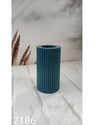 Yoyomold YY7186 Orta Çizgili Tealight Silikon Kalıp