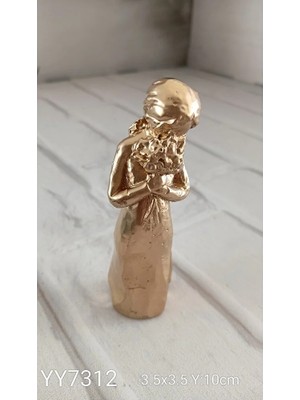Yoyomold YY7312 Çiçek Buketi Kız Biblo Silikon Kalıp