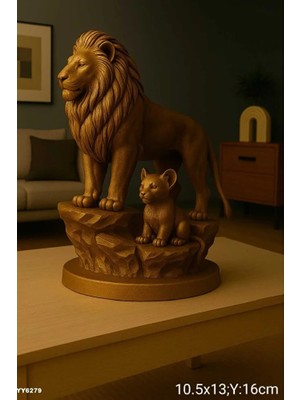 Yoyomold YY6279 Aslan ve Yavrusu Biblo Silikon Kalıp