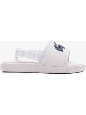 Lacoste L.30 Slide 0921 1 Cui Çocuk Beyaz Terlik 741CUI0008.X96
