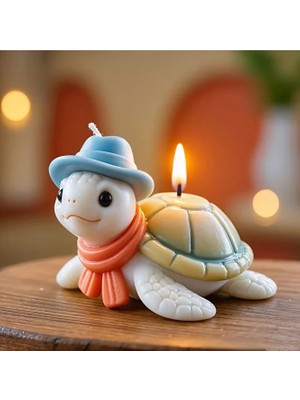 Yoyomold YY6280 Şapkalı Kaplumbağa Mum Biblo Silikon Kalıp