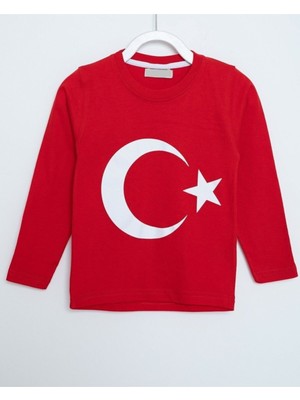 Nacar Store Kız-Erkek Çocuk ve Yetişkin Baskılı Uzun Kol 29 Ekim 19 Mayıs 23 Nisan 10 Kasım Tişört