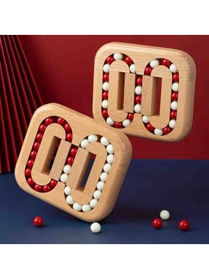 Wolawood El-Göz Koordinasyon Montessori Puzzle Ahşap Eğitici Rubik Küp Oyunu & Zeka Geliştirici Renkli Boncuk Abaküs Bulmaca Oyuncağı, Çocuk ve Yetişkin Özel Eğlenceli Beyin Egzersizi Seti