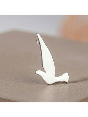 Ebrar Silver Gümüş Güvercin Kolye Ucu 925 Ayar Gümüş Güvercin Figürlü Unisex Kolye Ucu