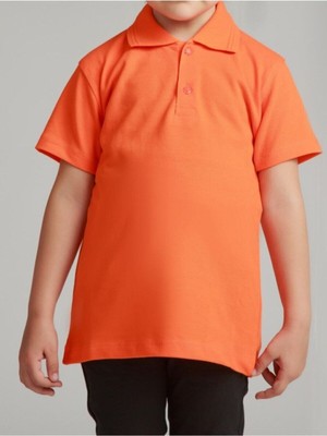 Nacar Store Kız Çocuk Polo Yaka Kısa Kol Okul T-Shirt