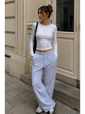 Madmext Karmelanj Stoperli Barrel Fit Kadın Eşofman Altı MG2840