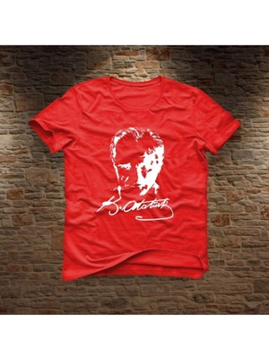 Nacar Store Unısex Çocuk Atatürk Baskılı Tişört