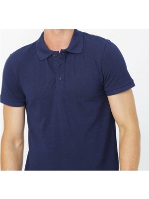 Nacar Store Erkek Lacivert Polo Yaka T-Shırt
