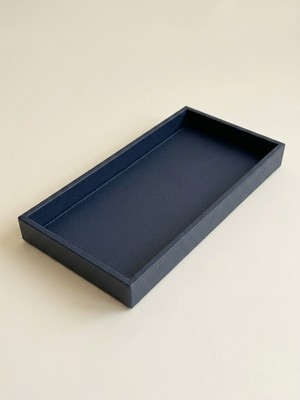 Derisunum Design Premium Deri Xl Büyük Boy Tepsi - Antre Anahtarlık, Takı ve Makyaj Tepsisi Organizeri - Banyo ve Sehpa Üstü (42X21 Cm)