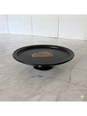 Metal Kek ve Pasta Standı Kek Tabağı 30 cm Paslanmaz Ikramlık