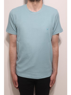 Santa Fistan Store Erkek Düz Spor Kesim Rahat Kalıp Bisiklet Yaka T-Shirt