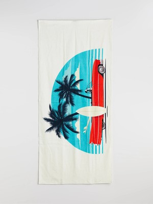 Lc Waikiki Yeni Sezon Baskılı Erkek Plaj Havlusu 70X150 cm