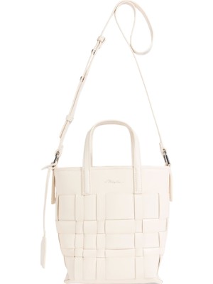 3.1 Phillip Lim Odita Mini Örgülü %100 Deri Kadın Lüks Tasarım Bucket Çanta