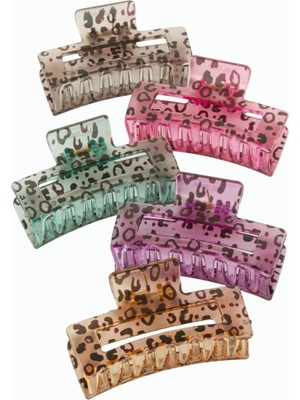 sbodurhome Leopar Desenli Dikdörtgen Mandal Toka 8 cm