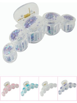 sbodurhome Yuvarlak Şeffaf Mandal Toka 8 cm