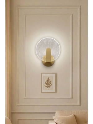 Bella Lighting Lüks Vinca 3 Renk LED Aplik Sarı Gold Duvar Lambası Elektrikli Dekoratif Aydınlatma