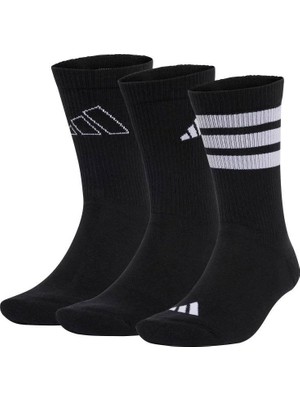 Adidas Logo Pack 3pp Siyah Çorap JI6315 40-42 Unisex Kullanıma Uygun Yumuşak Pamuk Karışımı