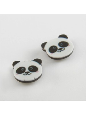 Hace Bazaar Panda Mıknatıslı Plastik Çocuk Küpesi