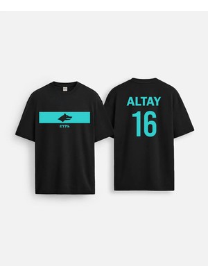 Shain Kişiye Özel Isim Baskılı Milli Takım Dünya Kupası Türk Bozkurt Siyah Tişört T-Shirt