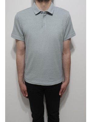 Santa Fistan Store Erkek Desenli Spor Kesim Rahat Kalıp Polo Yaka T-Shirt