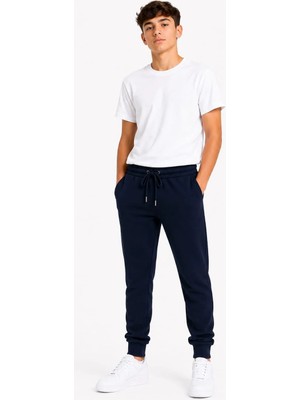 Kısmet Sepeti Çocuk, Süper Kalite, Kışlık, 6 - 16 yaş arası, Lacivert, Cepli, Üç İplik Şardonlu Kumaş, Lastik Paçalı, Eşofman Altı