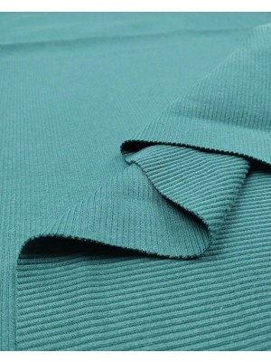 Kumaş Parça Koyu Zümrüt Yeşili Kaşkorse Ribana Kumaş Esnek Yumuşak Bodylik & Bluzluk En: 120CM