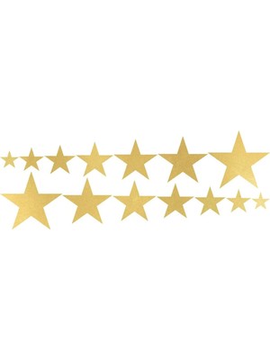 UAStudio Gold Yıldız Serisi Stickers 50*20
