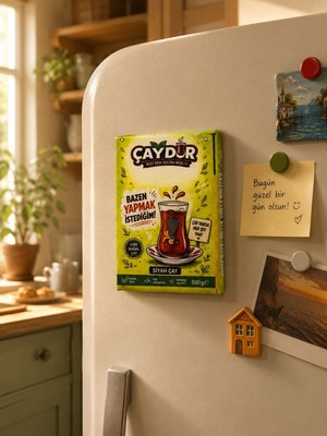 Seymen Bıçakçılık Çaydur Çay Paket Tasarımlı Magnet – Komik Yazılı Buzdolabı Mağneti Hediyelik