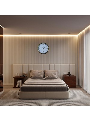 GV Home Elite Gold 40 cm Metal Duvar Saati